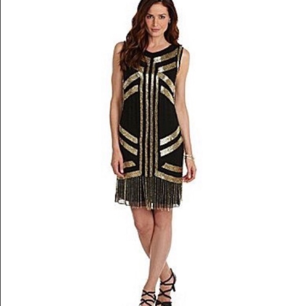 Patra Beaded Fringe Dress